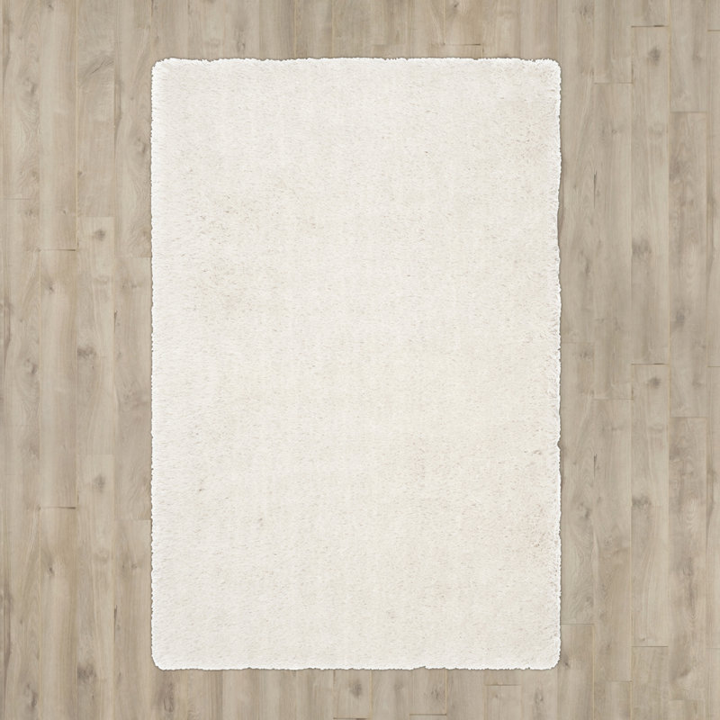 Wrought Studio Feng HandTufted White Area Rug & Reviews Wayfair